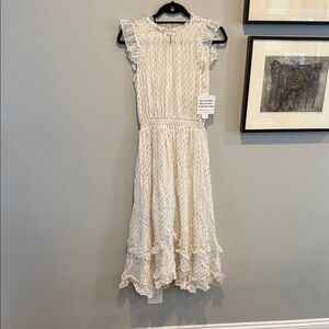 Shoshanna Parker Frill Knee-Length Dress, Size 2